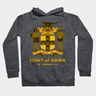 Jamaica Coat of Arms Gold Hoodie